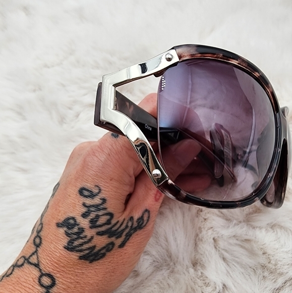 Merona NWT‎ tortoise shell overviews square shaped sunglasses - Picture 7 of 8